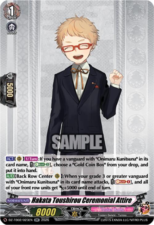 Hakata Toushirou Ceremonial Attire Card Front