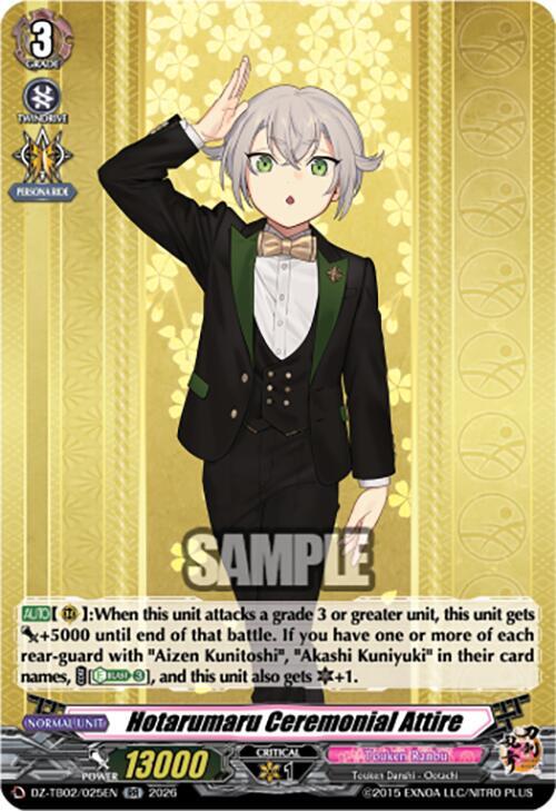 Hotarumaru Ceremonial Attire Card Front