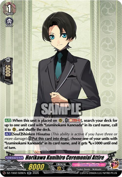 Horikawa Kunihiro Ceremonial Attire Card Front