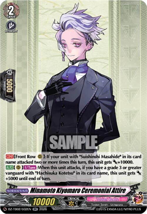 Minamoto Kiyomaro Ceremonial Attire Card Front