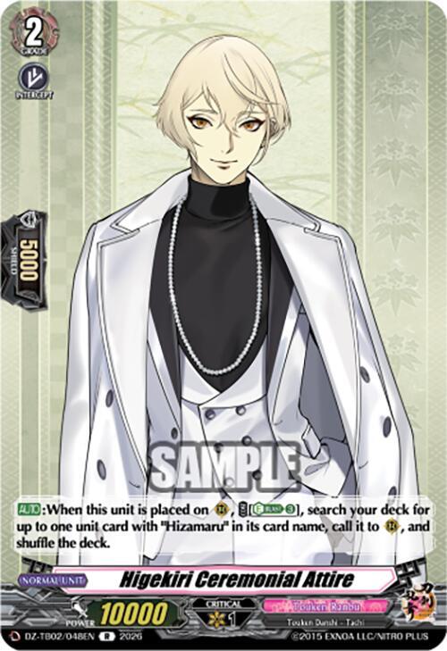 Higekiri Ceremonial Attire Card Front