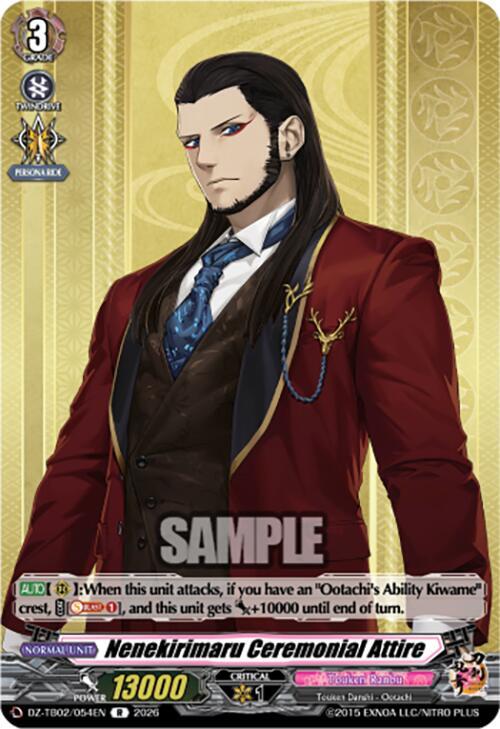 Nenekirimaru Ceremonial Attire Card Front