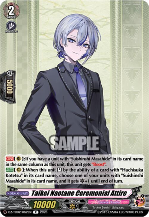 Taikei Naotane Ceremonial Attire Card Front