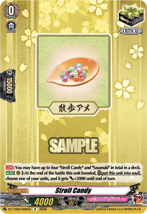 Stroll Candy Card Front