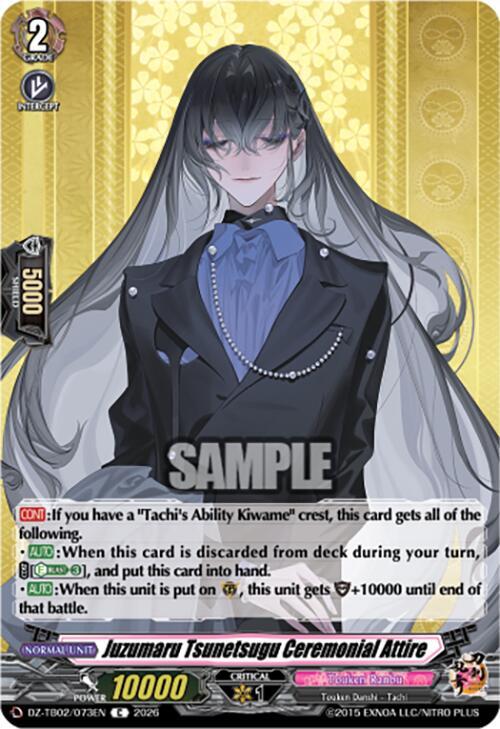 Juzumaru Tsunetsugu Ceremonial Attire Card Front