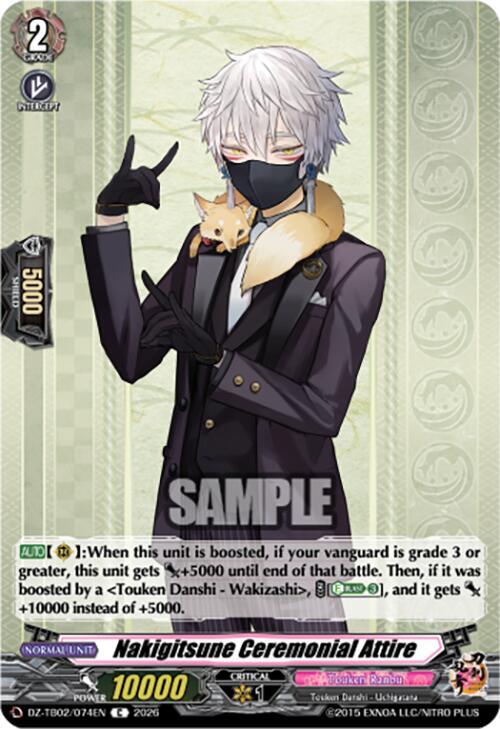 Nakigitsune Ceremonial Attire Card Front