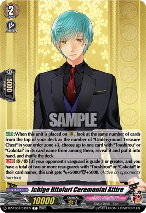 Ichigo Hitofuri Ceremonial Attire Card Front