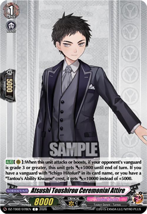 Atsushi Toushirou Ceremonial Attire Card Front