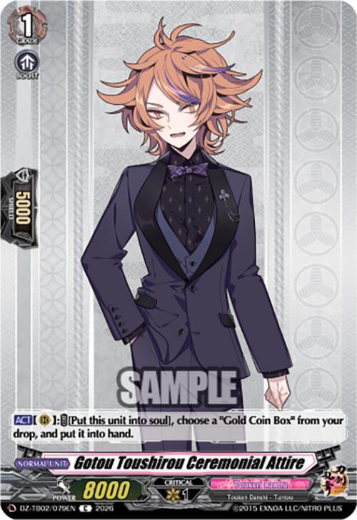 Gotou Toushirou Ceremonial Attire Card Front