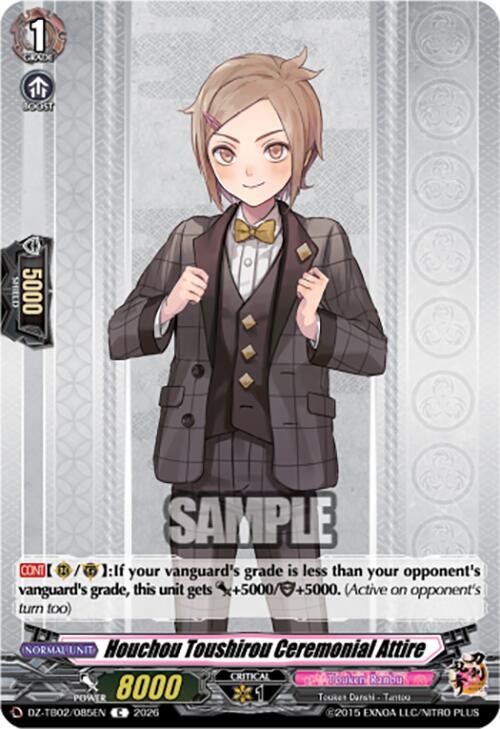 Houchou Toushirou Ceremonial Attire Card Front
