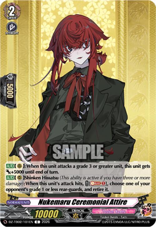 Nukemaru Ceremonial Attire Card Front