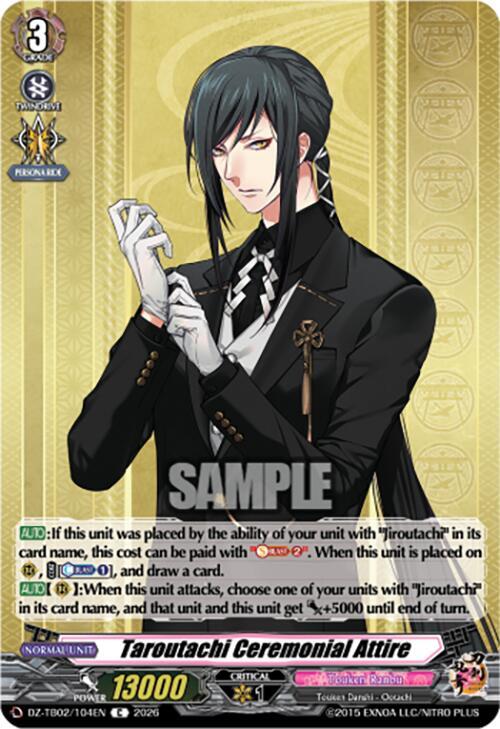 Taroutachi Ceremonial Attire Card Front