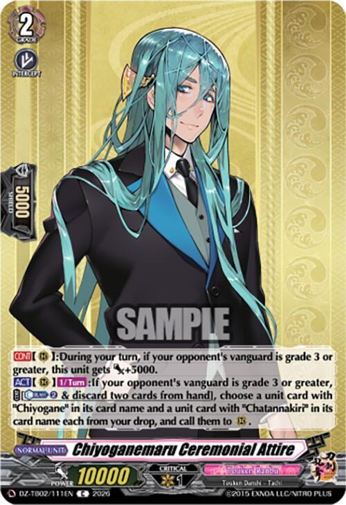 Chiyoganemaru Ceremonial Attire Card Front