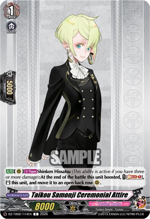 Taikou Samonji Ceremonial Attire Card Front