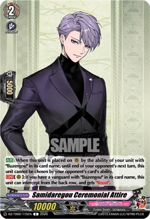 Samidaregou Ceremonial Attire Card Front