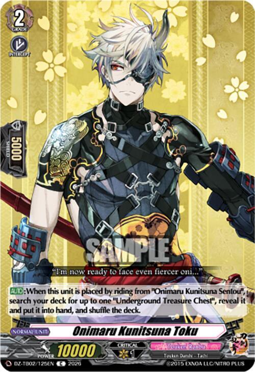 Onimaru Kunitsuna Toku Card Front