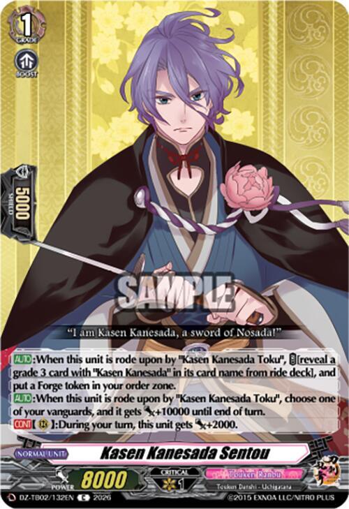 Kasen Kanesada Sentou Card Front