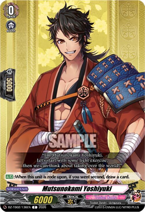 Mutsunokami Yoshiyuki Card Front