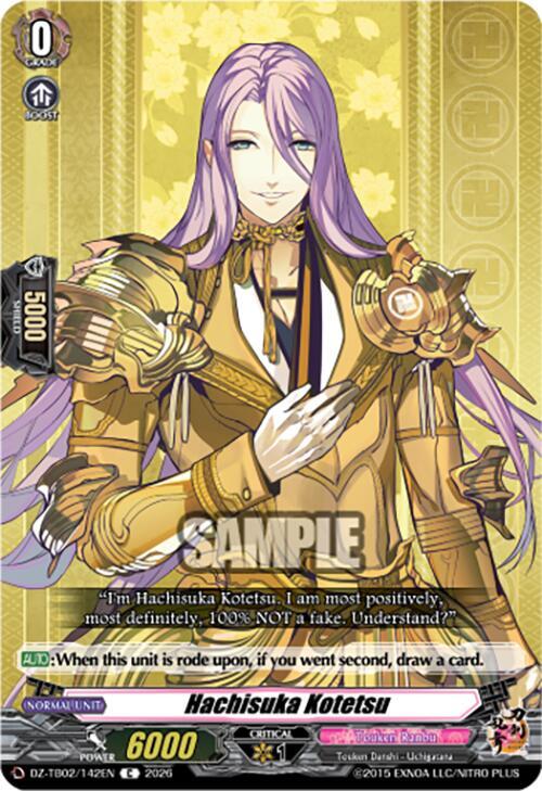 Hachisuka Kotetsu Card Front