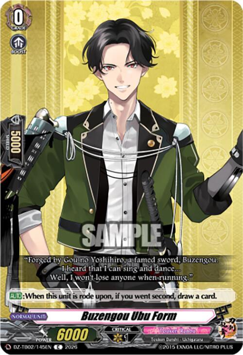 Buzengou Ubu Form Card Front