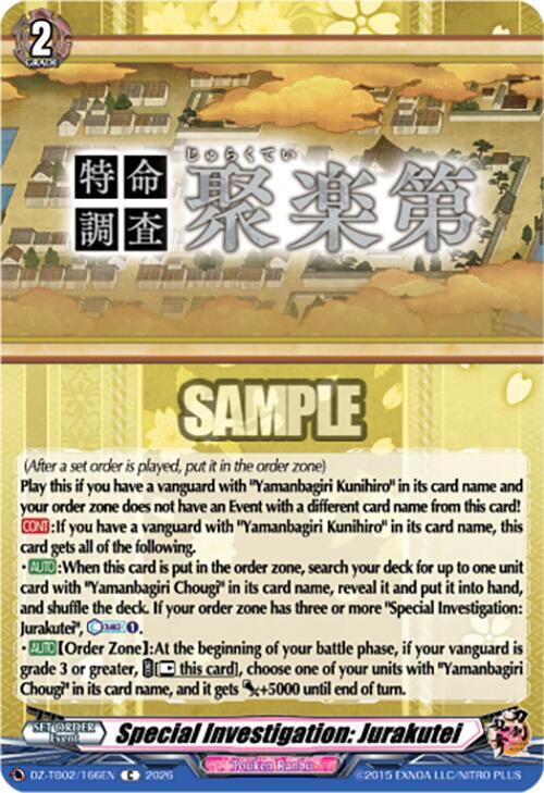 Special Investigation: Jurakutei Frente