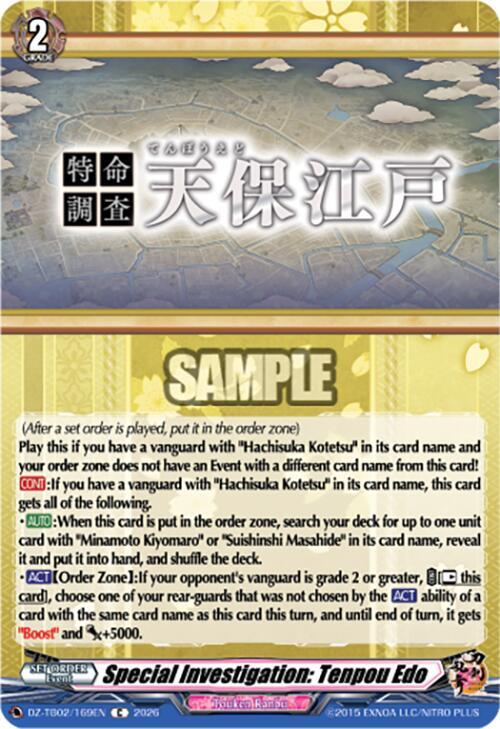 Special Investigation: Tenpou Edo Frente