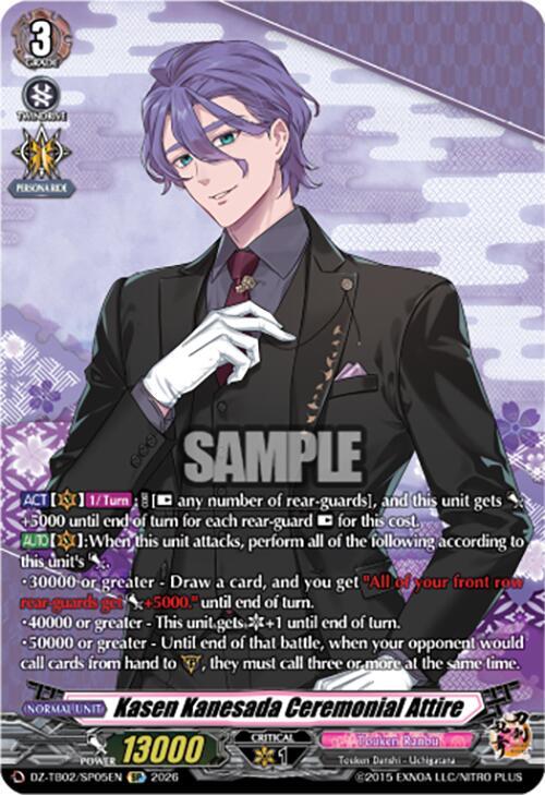 Kasen Kanesada Ceremonial Attire Frente