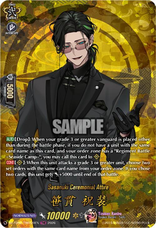 Sasanuki Ceremonial Attire Card Front