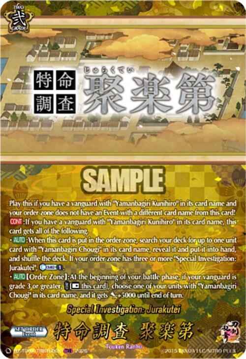 Special Investigation: Jurakutei Frente