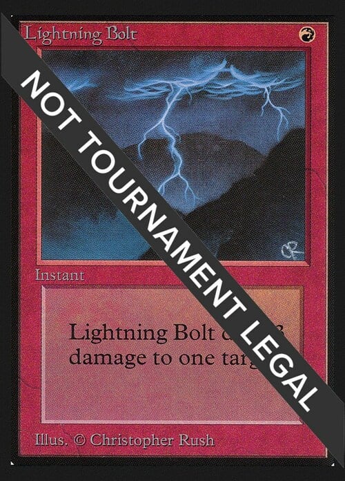 Lightning Bolt Card Front