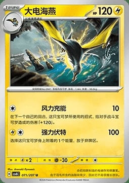 Kilowattrel Card Front