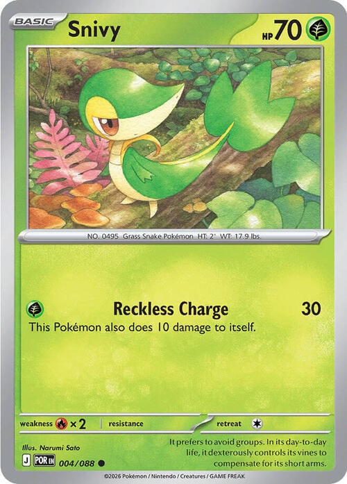 Snivy Card Front