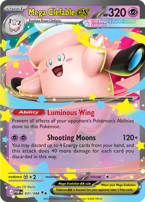 Mega Clefable ex Frente