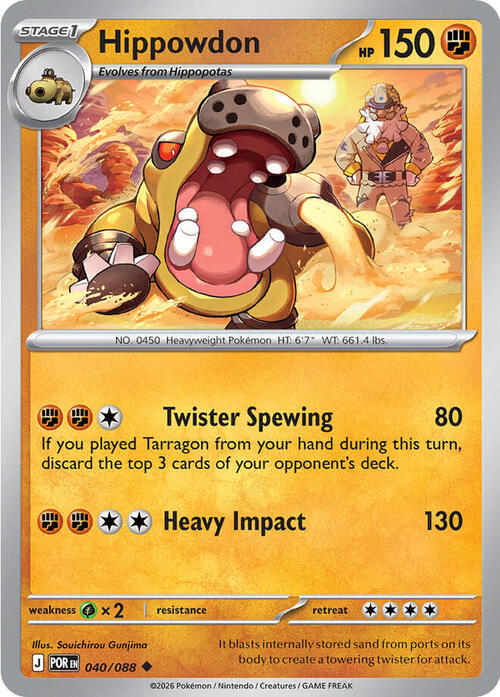Hippowdon Card Front