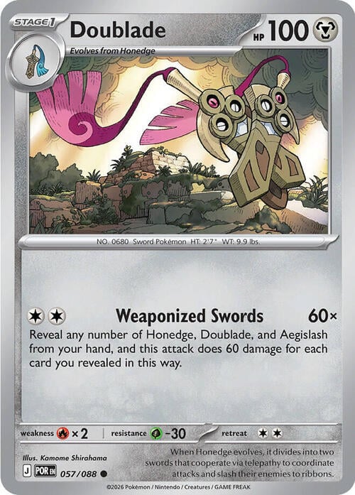 Doublade Card Front