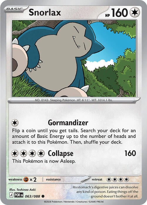 Snorlax Card Front