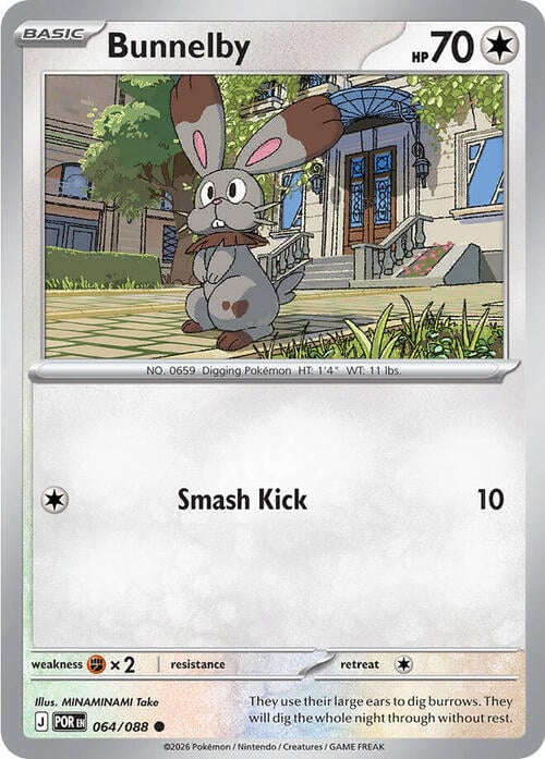 Bunnelby Card Front