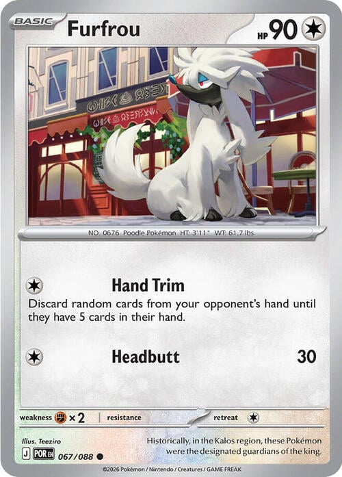 Furfrou Card Front
