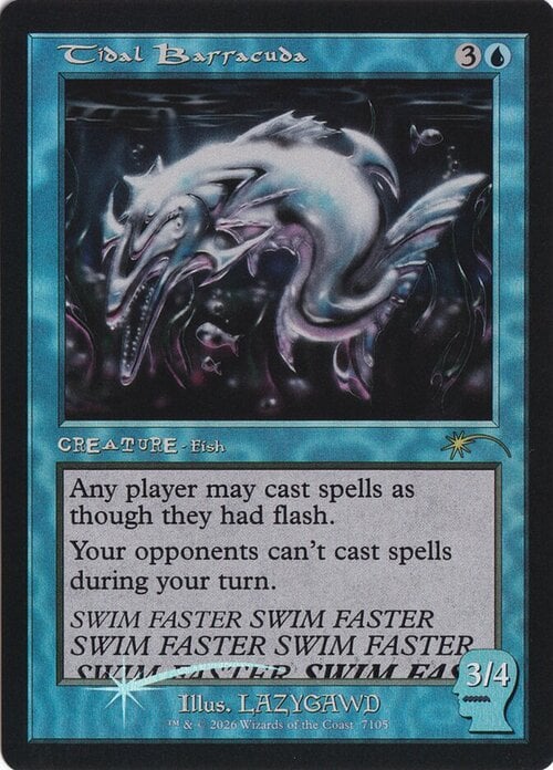 Barracuda de la marea Frente