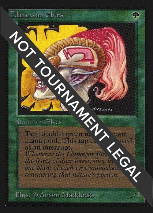 Llanowar Elves Card Front