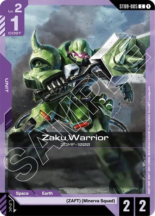 Zaku Warrior Card Front