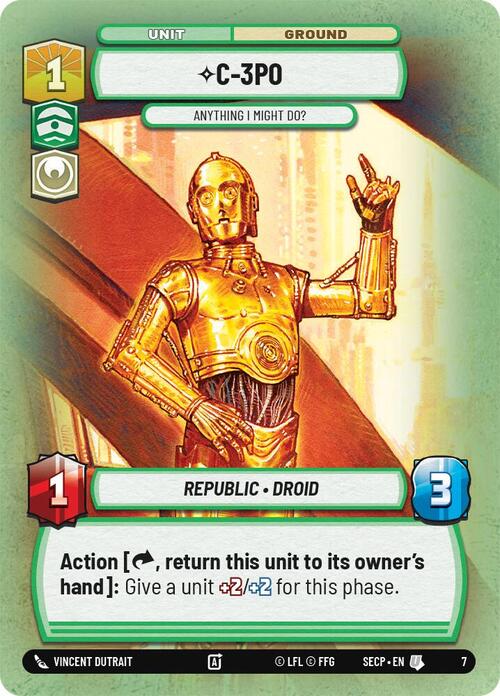 C-3PO, Anything I Might Do? Card Front