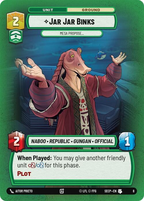 Jar Jar Binks, Io Avanza La Proposta… Card Front