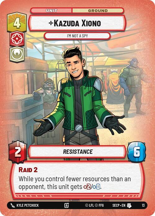Kazuda Xiono, Non Sono Una Spia Card Front