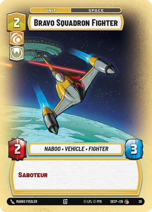 Bravo Squadron Fighter Card Front