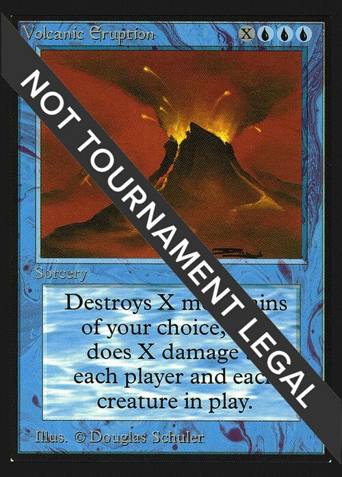 Volcanic Eruption Card Front