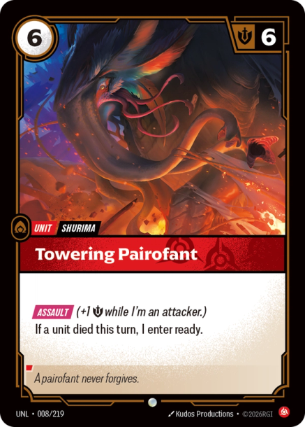 Towering Pairofant Card Front