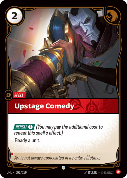 Upstage Comedy Card Front