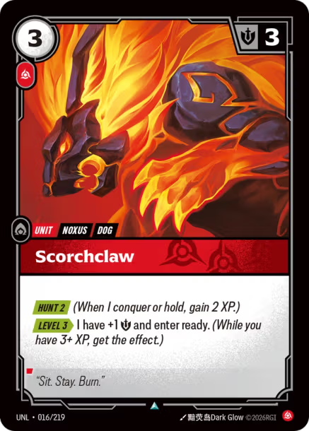 Scorchclaw Card Front