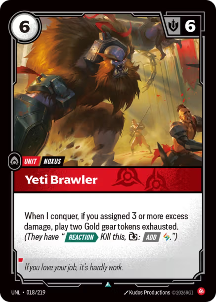 Yeti Brawler Card Front
